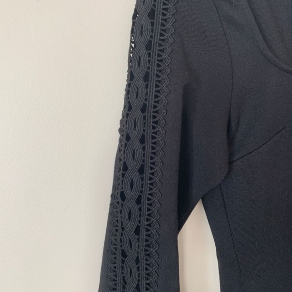 Lulu's Black Crochet Dress - Picture 10 of 11